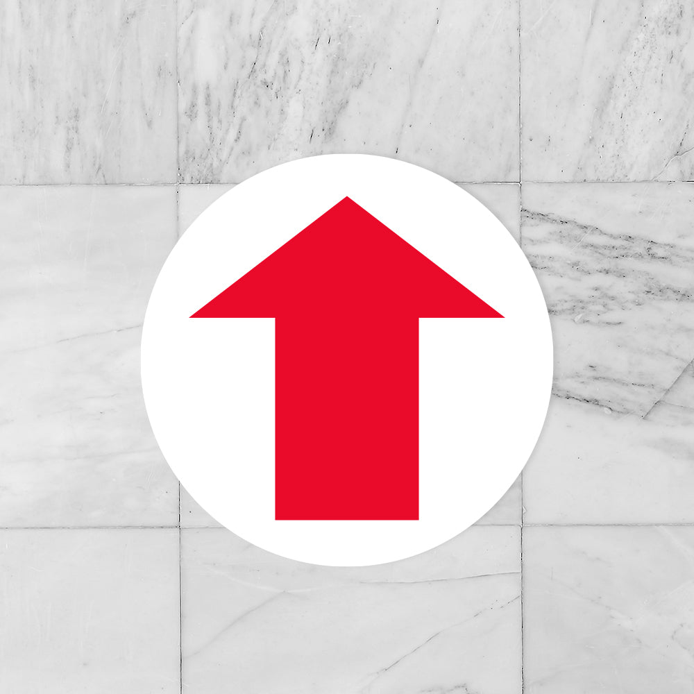 Red Arrow Floor Decal