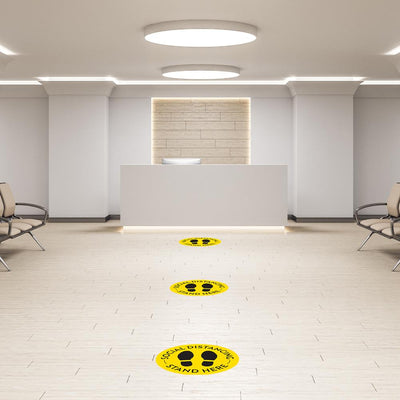 Social Distancing Floor Sticker