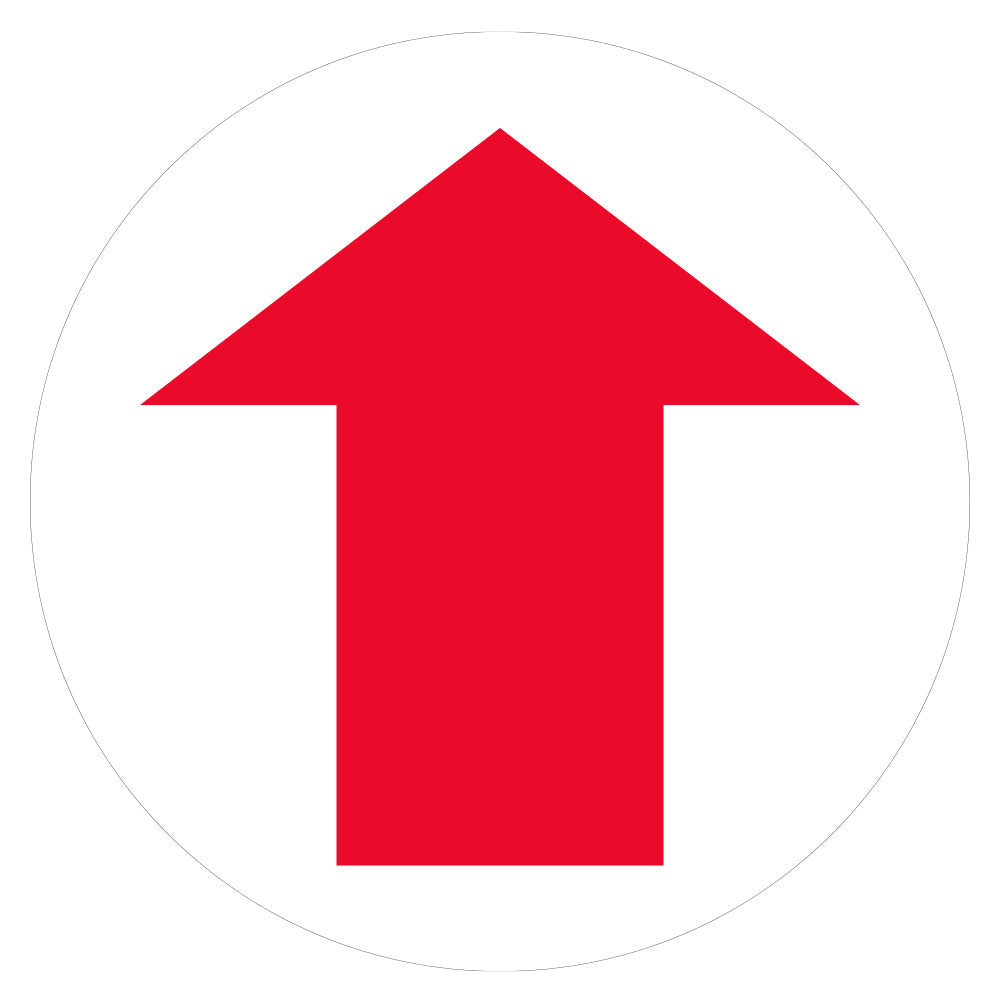 Red Arrow Floor Decal