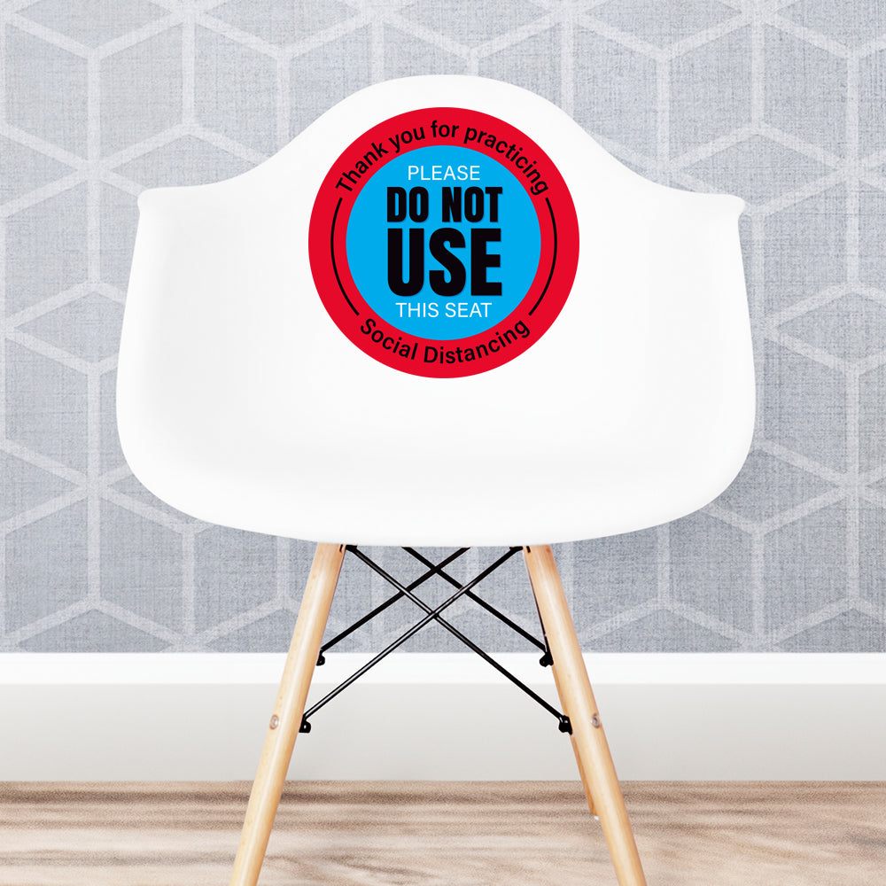 Thank You Please Do Not Use This Seat Chair Decal