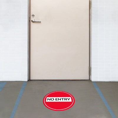 No Entry Floor Decal