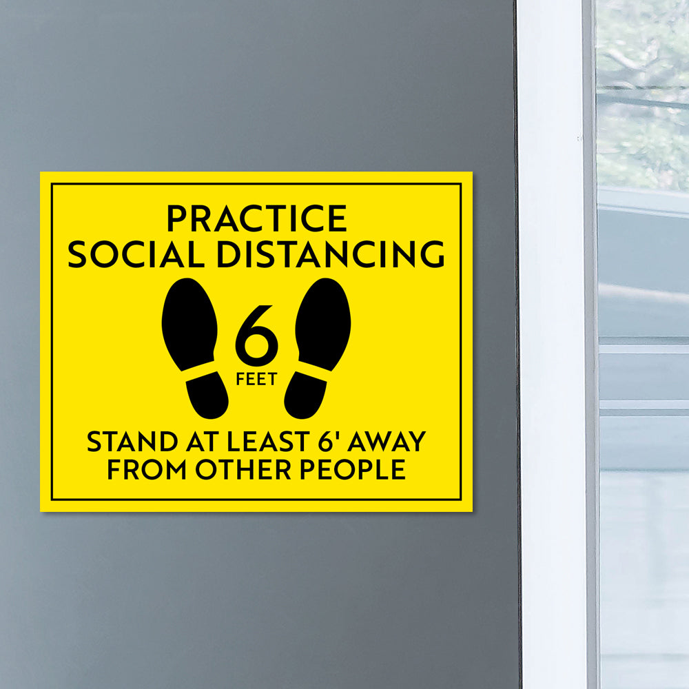 Practice Social Distancing Sign