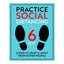 Practice Social Distancing Six Feet Decal