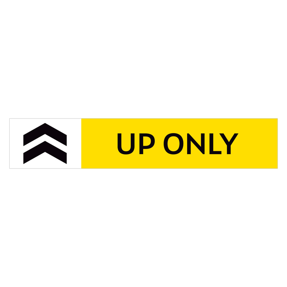 Up Only Stair Decal