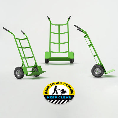 Hand Truck Parking Keep Clear Floor Decal