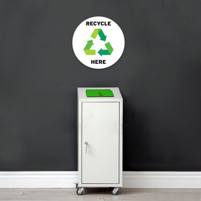 Recycle Here Floor Decal