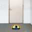 Yellow Do Not Block Door Keep Clear Floor Decal