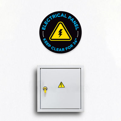 Electrical Panel Keep Clear For 36" Floor Decal