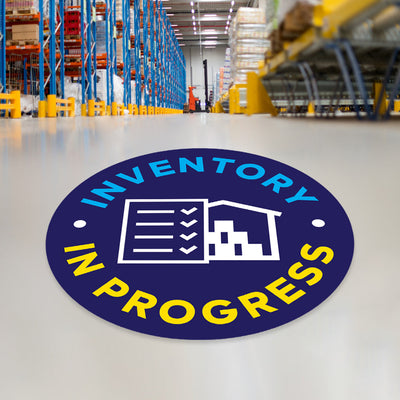 Inventory In Progress Floor Decal