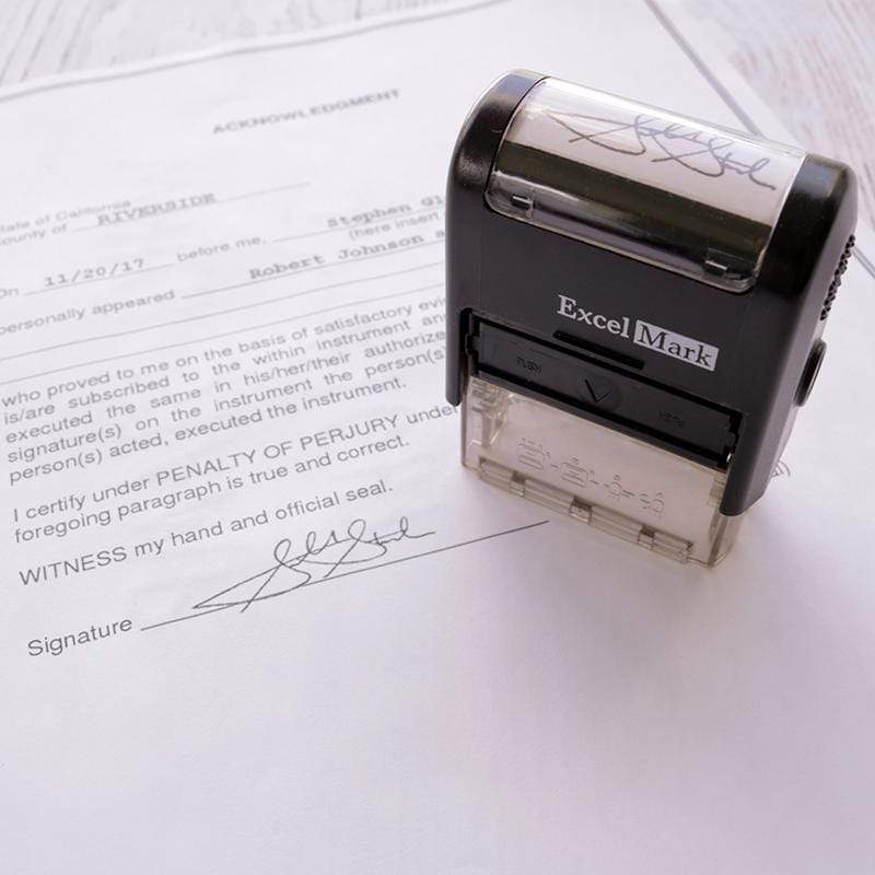 Signature Stamps S Self-Inking Signature Stamp