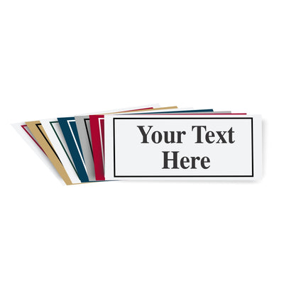 3" X 10" Plastic Engraved Sign