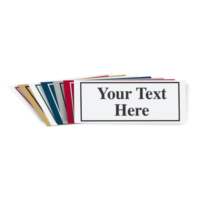 3" X 12" Plastic Engraved Sign