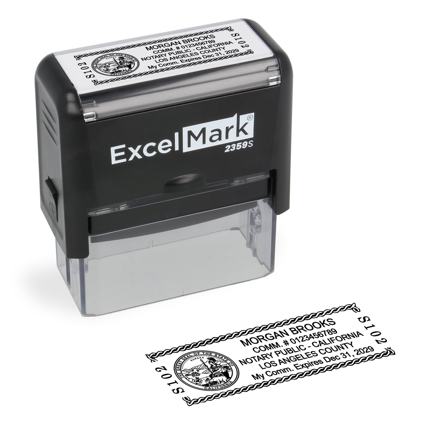 Self-Inking California Notary Stamp