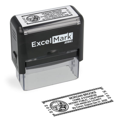 Self-Inking California Notary Stamp