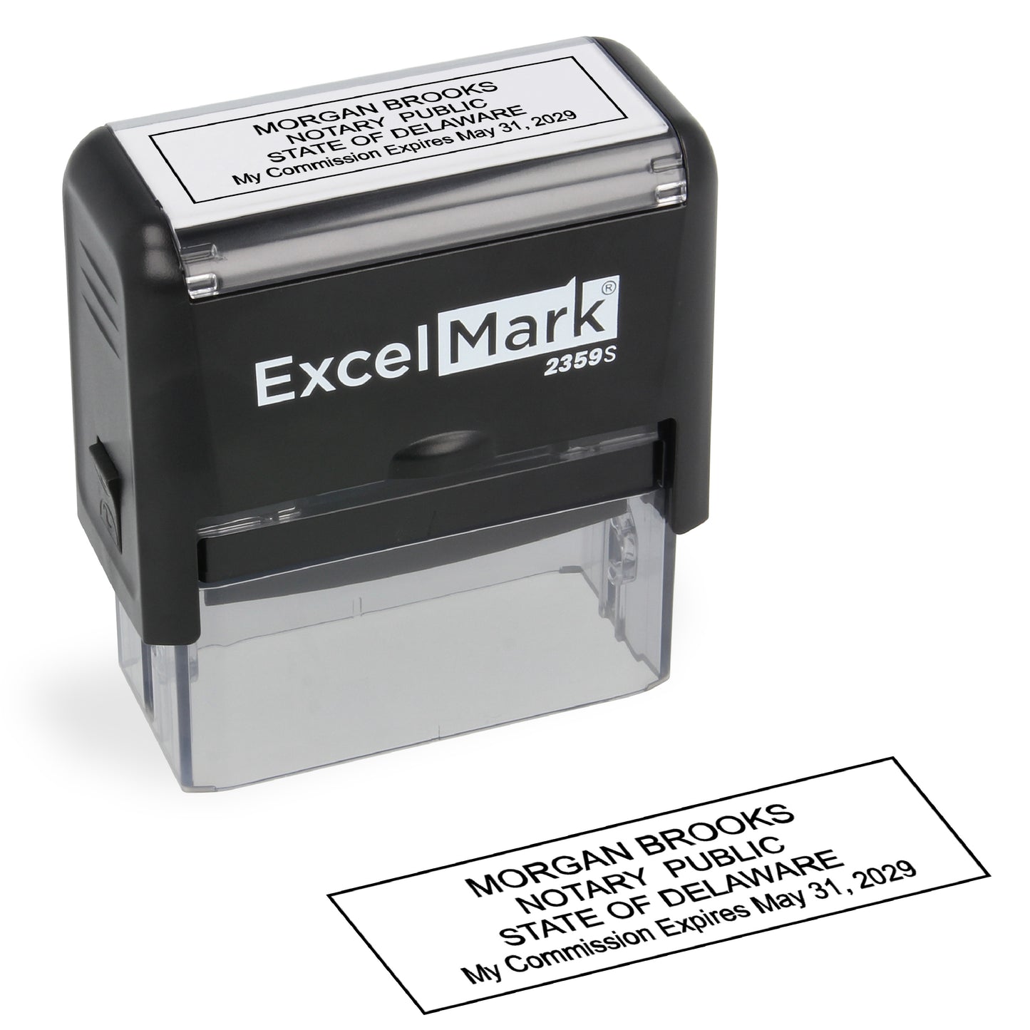 Self-Inking Delaware Notary Stamp