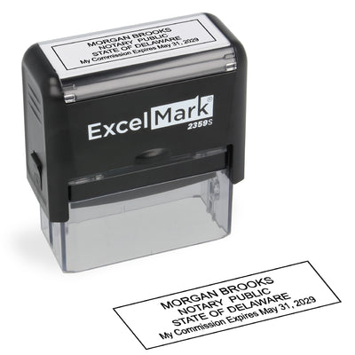 Self-Inking Delaware Notary Stamp