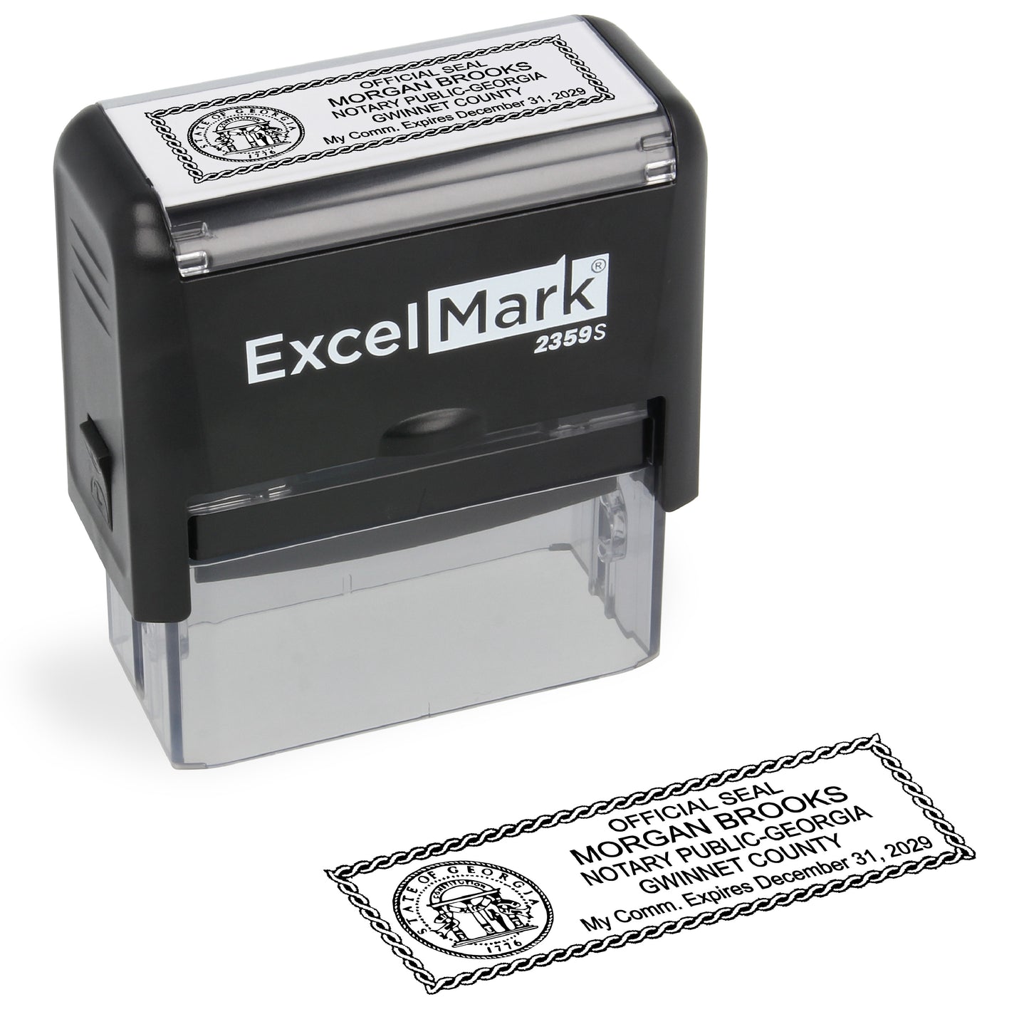 Self-Inking Georgia Notary Stamp