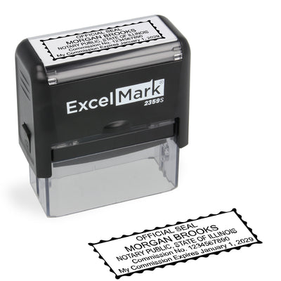 Self-Inking Illinois Notary Stamp