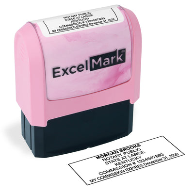 Pink Kentucky Notary Stamp