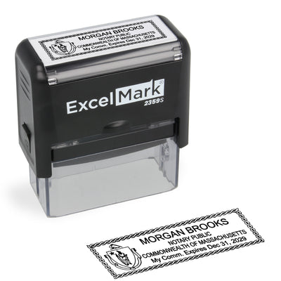 Self-Inking Massachusetts Notary Stamp