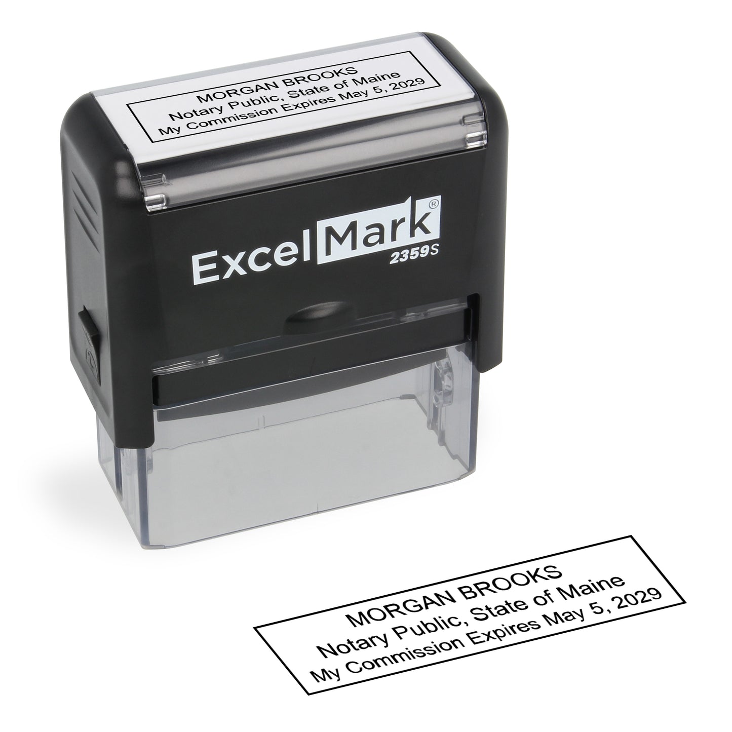 Self-Inking Maine Notary Stamp