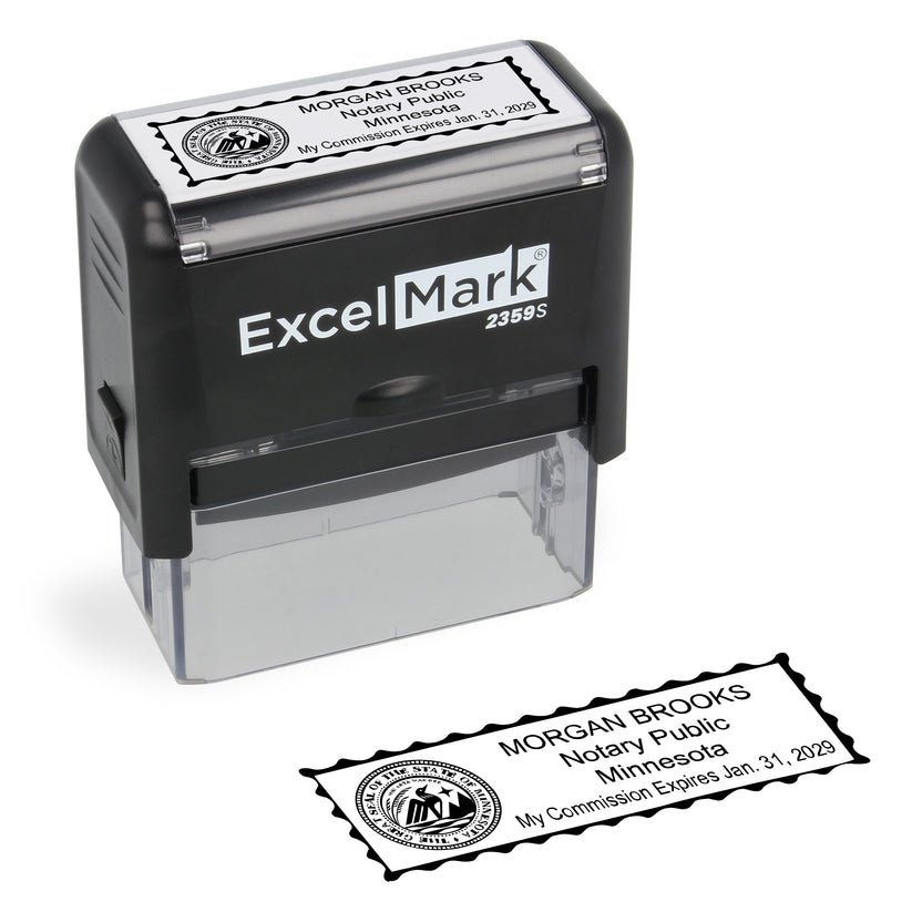 Minnesota Ink Stamp Self-Inking Minnesota Notary Stamp – DiscountRubberStamps.com