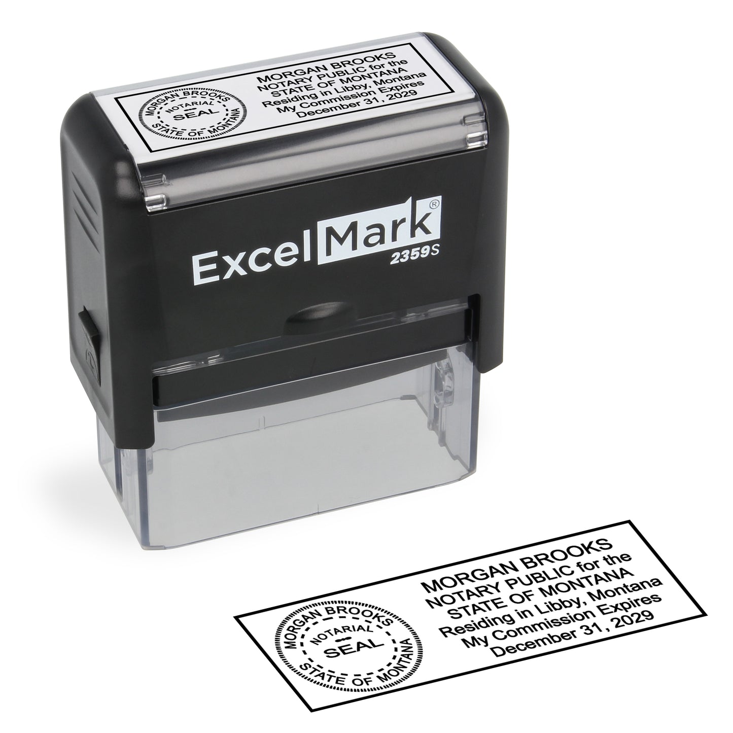 Self-Inking Montana Notary Stamp