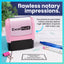 Pink North Dakota Notary Stamp