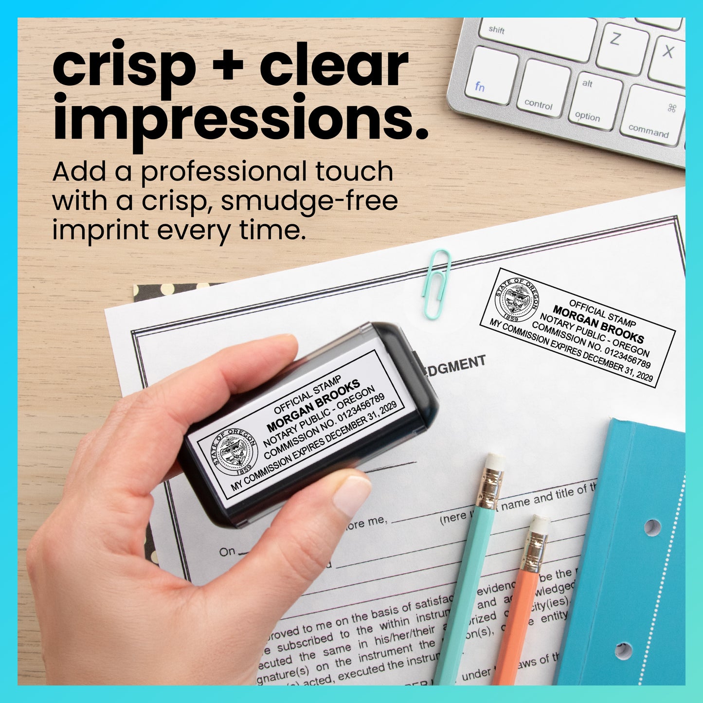 Self-Inking Oklahoma Notary Stamp