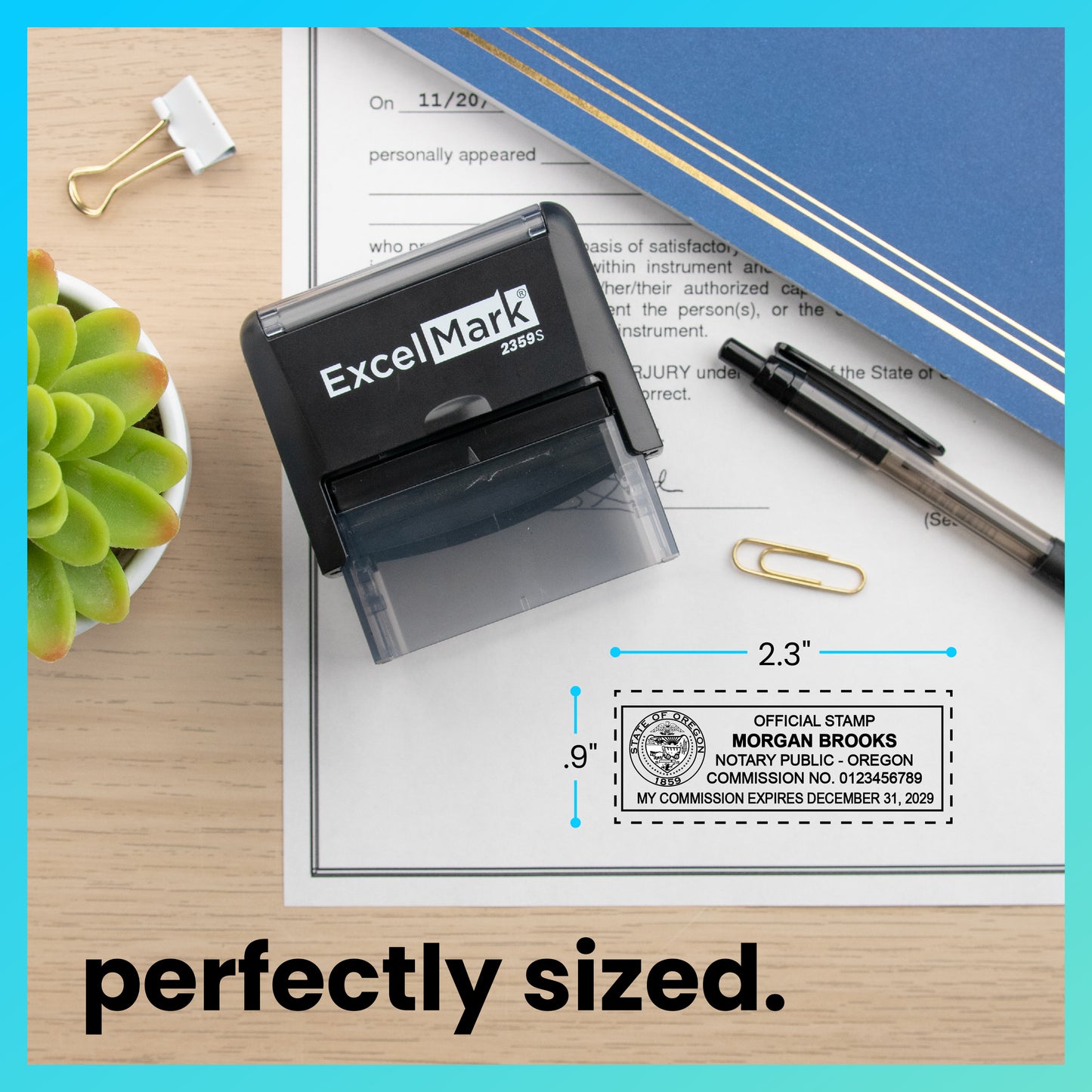 Self-Inking Oklahoma Notary Stamp