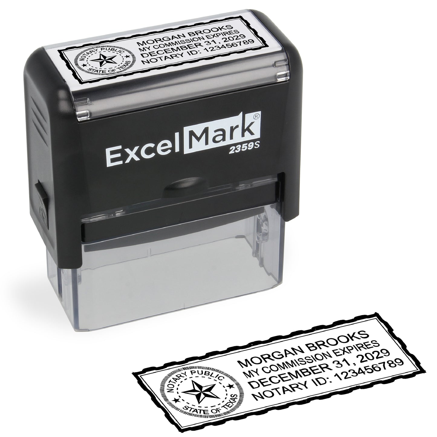 Self-Inking Texas Notary Stamp
