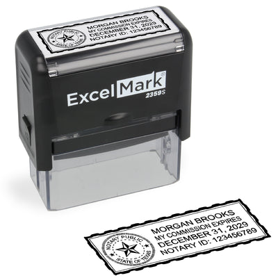 Self-Inking Texas Notary Stamp