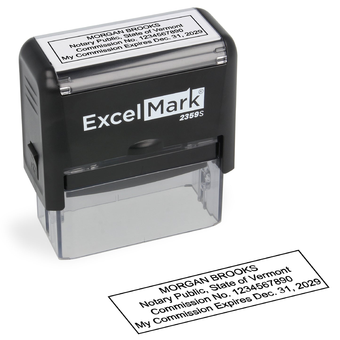 Self-Inking Vermont Notary Stamp