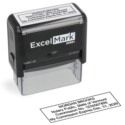 Self-Inking Vermont Notary Stamp