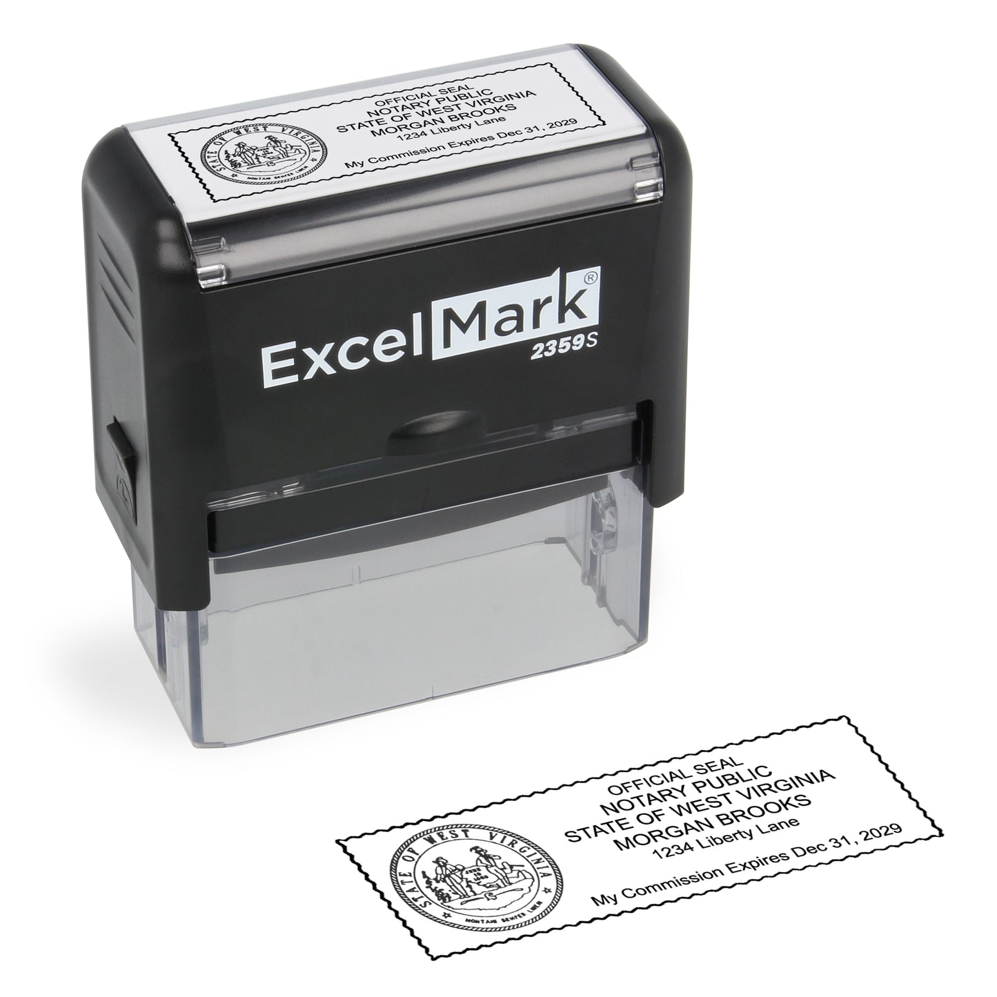 Self-Inking West Virginia Notary Stamp