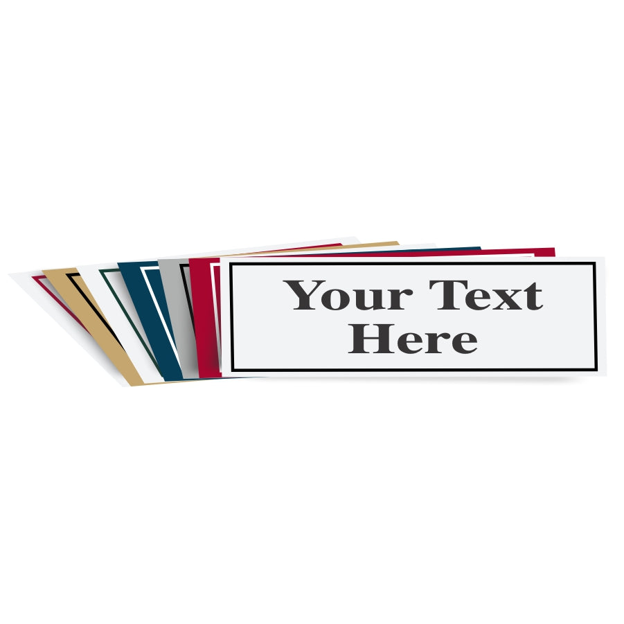 4" X 12" Plastic Engraved Sign