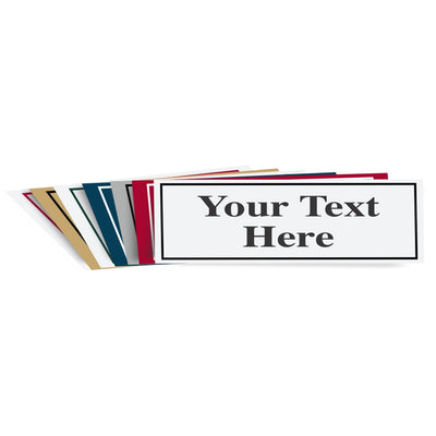 4" X 12" Plastic Engraved Sign