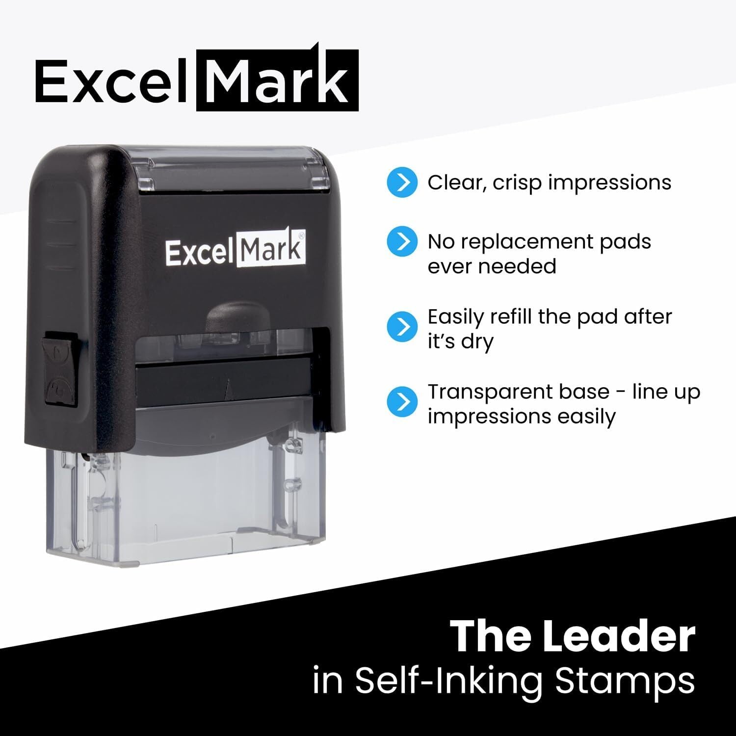Custom Signature Stamp with Extra Ink | Multiple Colors (Blue with 1 Extra  Ink pad)