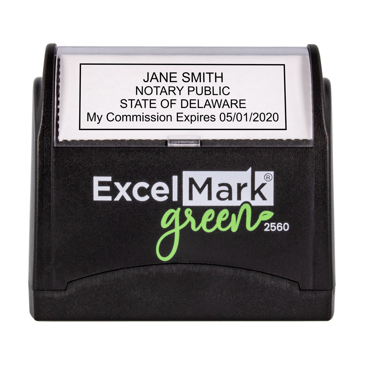 Filing Stamp Delaware ExcelMark Green 2560 Pre-Inked Stamp | Made Entirely in America ...