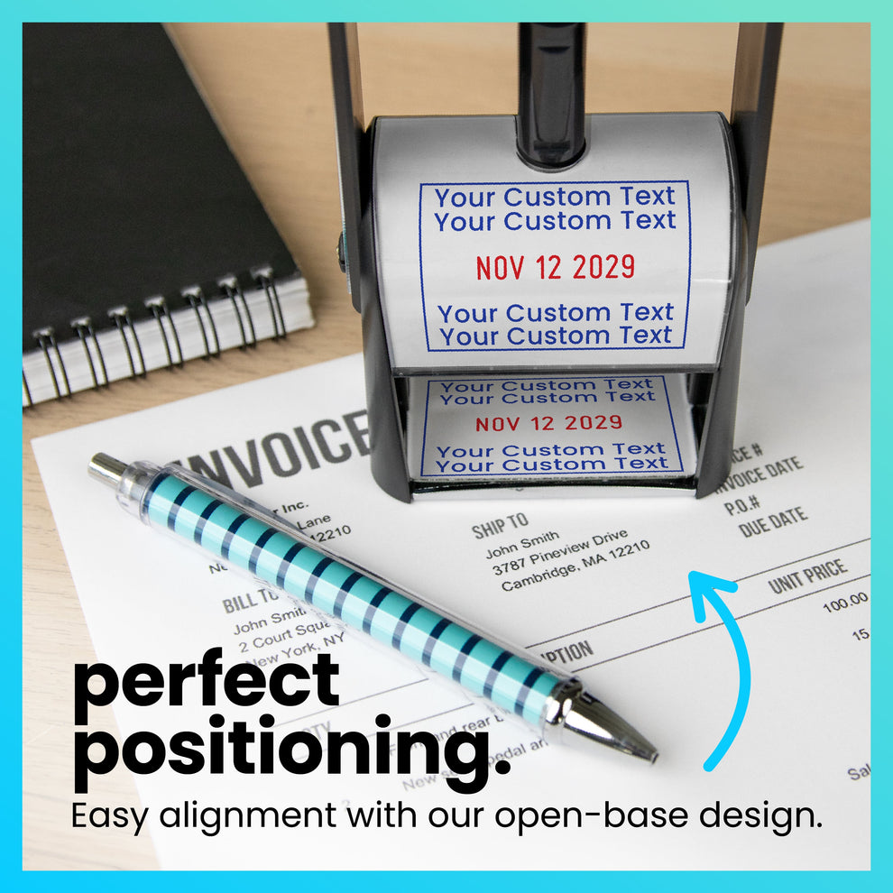 Date Stamp Example Custom Heavy-Duty Date Stamp – DiscountRubberStamps.com