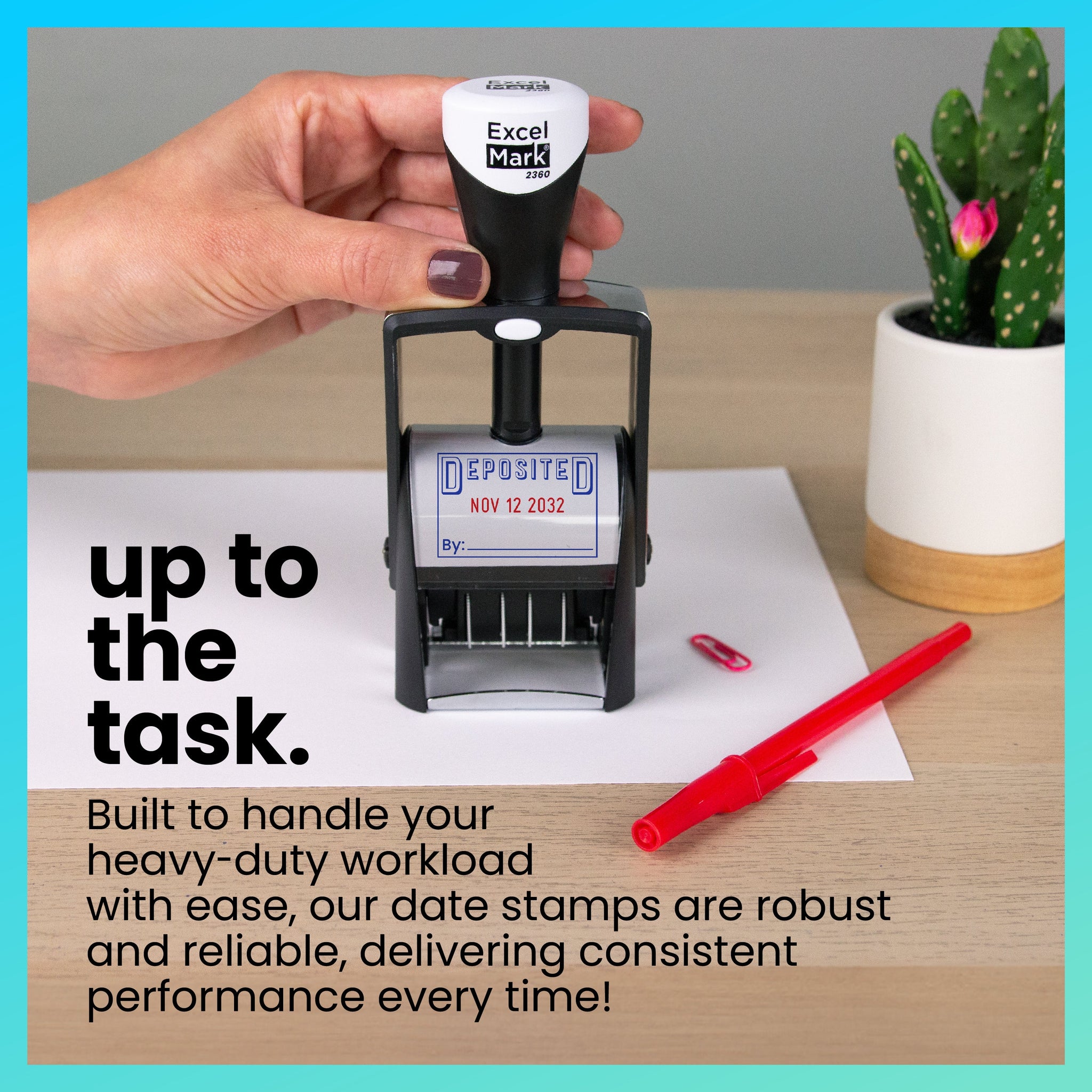 Heavy-Duty Deposited Date Stamp – DiscountRubberStamps.com