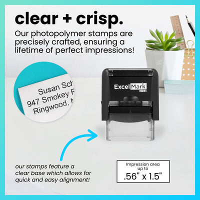 ExcelMark A-1539 Self-Inking Stamp