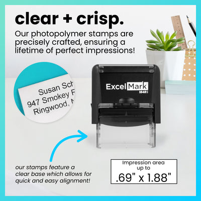 ExcelMark A-1848 Self-Inking Stamp