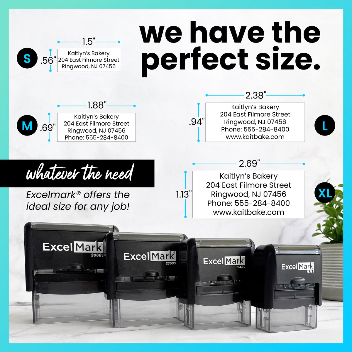 Excelmark R300 ExcelMark Self-Inking Stamps – DiscountRubberStamps.com