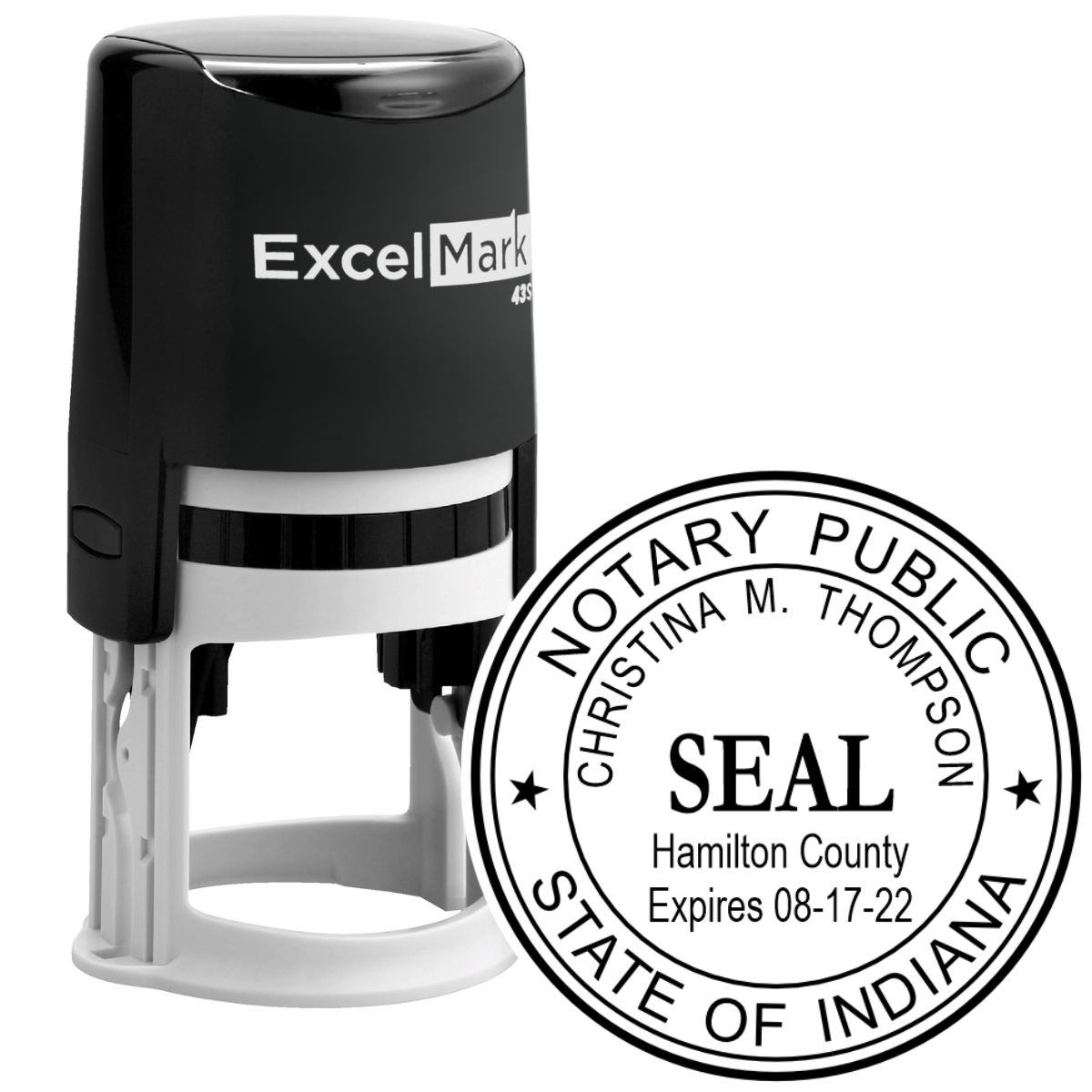 Indiana Notary ODD Seal Stamp