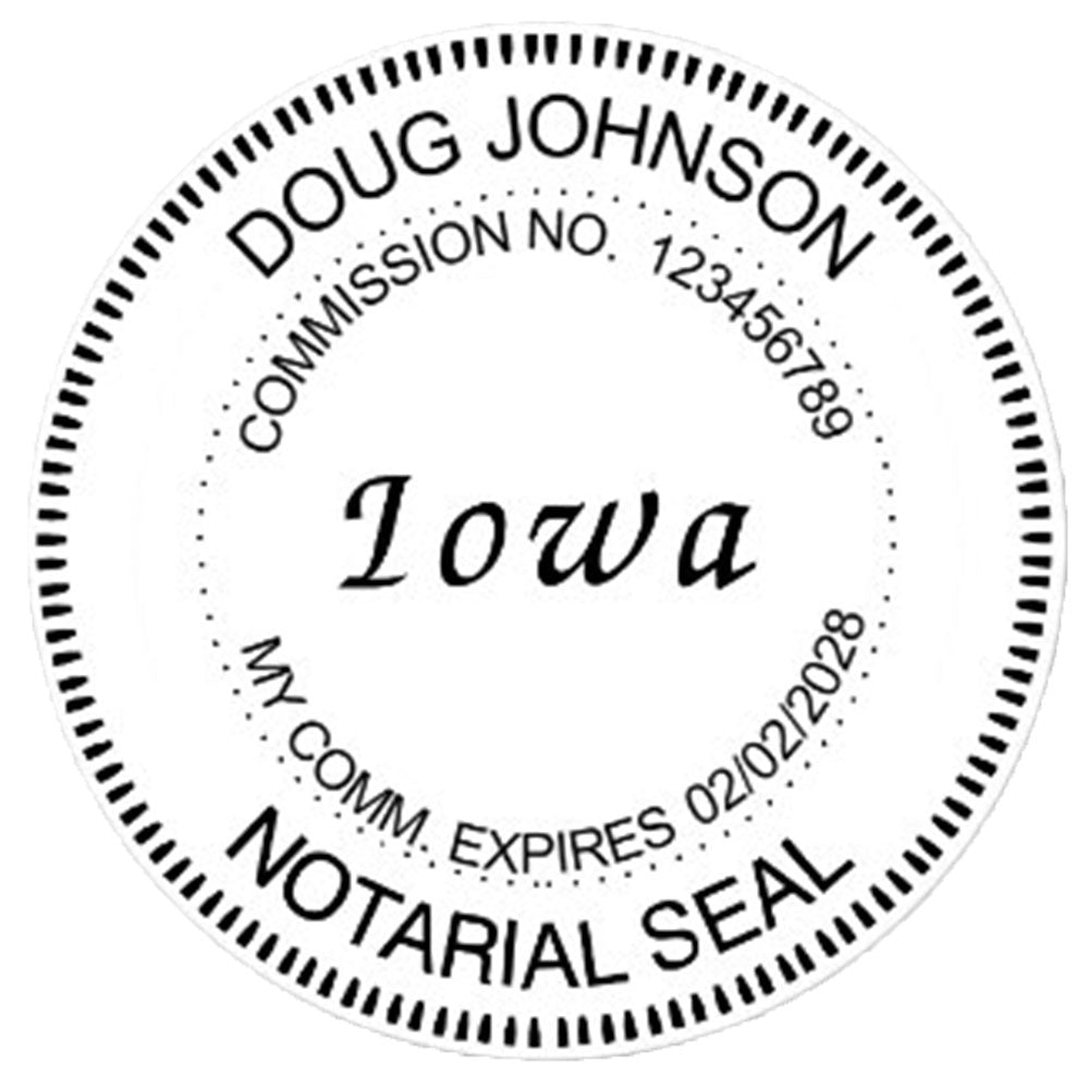 Iowa Notary Embosser – DiscountRubberStamps.com
