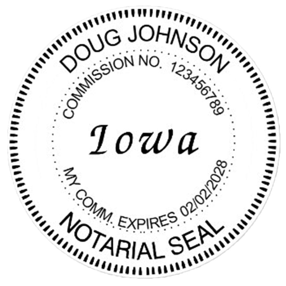 Iowa Notary Embosser