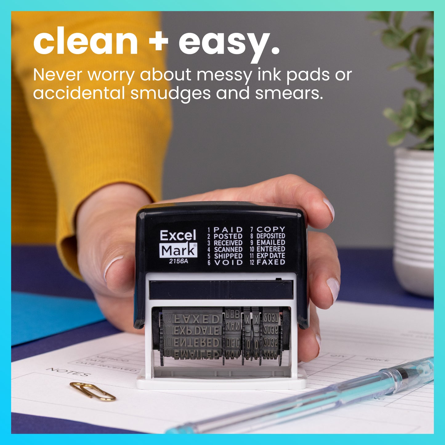 ExcelMark 12 Phrase Date Stamp