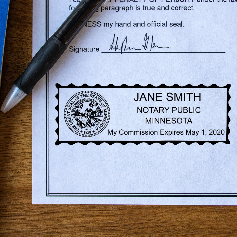 Pre-Inked Minnesota Notary Stamp