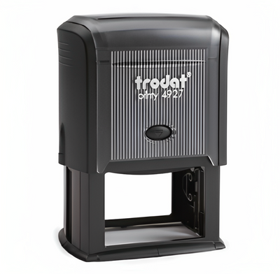 Trodat Economy Self-Inking Date Stamps, Stamp Impression Size: 3/8 x 1-1/4  Inches, Black, 2-Pack (E4828)